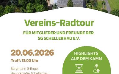 20. 6. 2026 Vereins-Radtour der Sportgemeinschaft