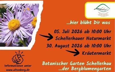05. 07. 2026 120 Jahre Botanischer Garten – Gartenfest mit Naturmarkt